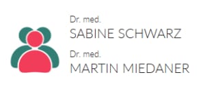 Firmenlogo: Dr. Sabine Schwarz u. Dr. Martin Miedaner AllgemeinMedizin